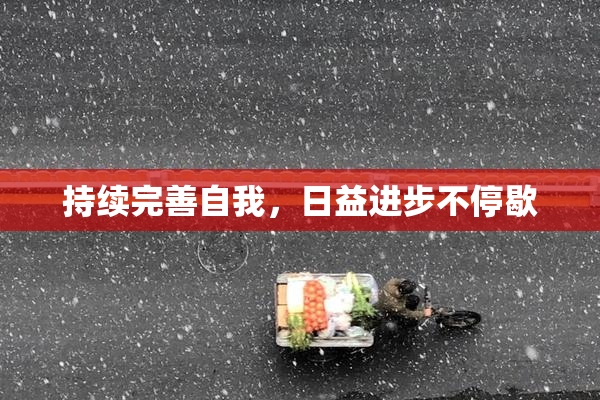 持续完善自我，日益进步不停歇