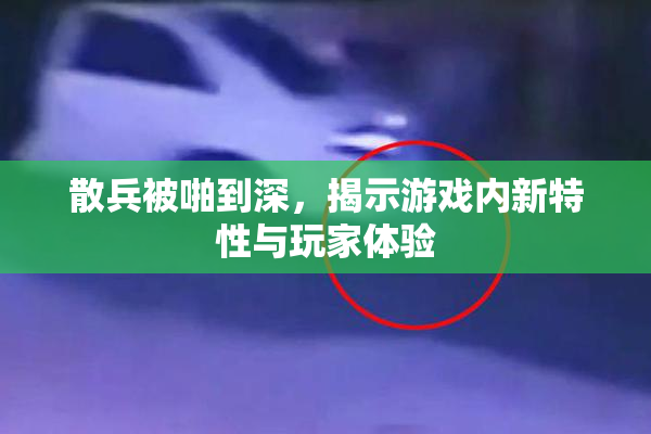 散兵被啪到深，揭示游戏内新特性与玩家体验