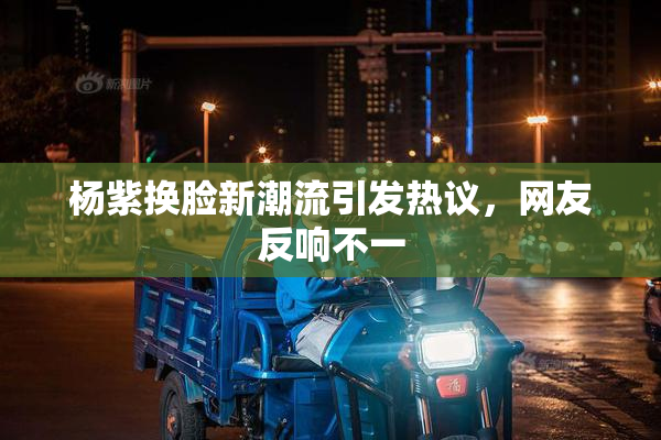 杨紫换脸新潮流引发热议，网友反响不一