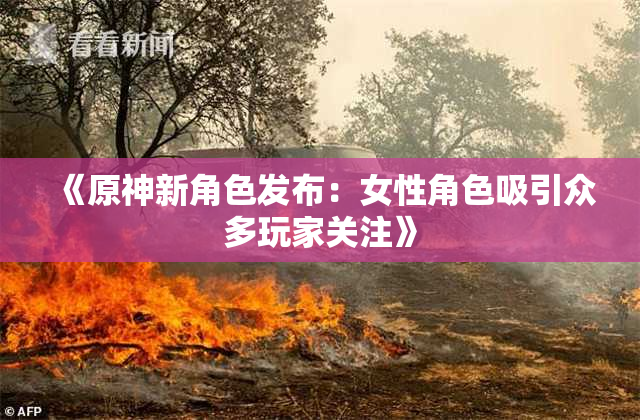 《原神新角色发布：女性角色吸引众多玩家关注》