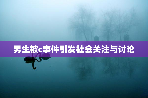 男生被c事件引发社会关注与讨论