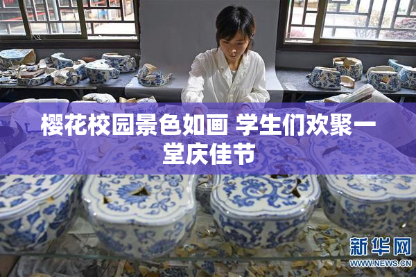樱花校园景色如画 学生们欢聚一堂庆佳节