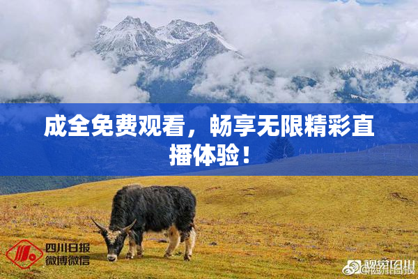 成全免费观看，畅享无限精彩直播体验！