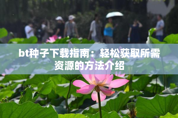 bt种子下载指南：轻松获取所需资源的方法介绍