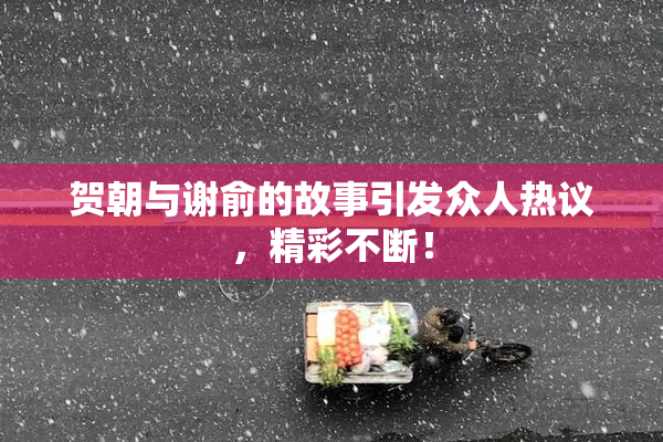 贺朝与谢俞的故事引发众人热议，精彩不断！