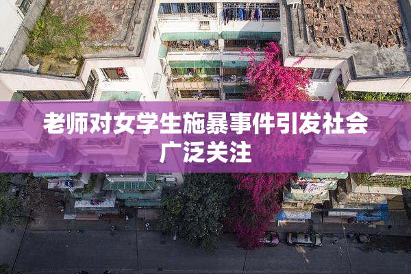 老师对女学生施暴事件引发社会广泛关注
