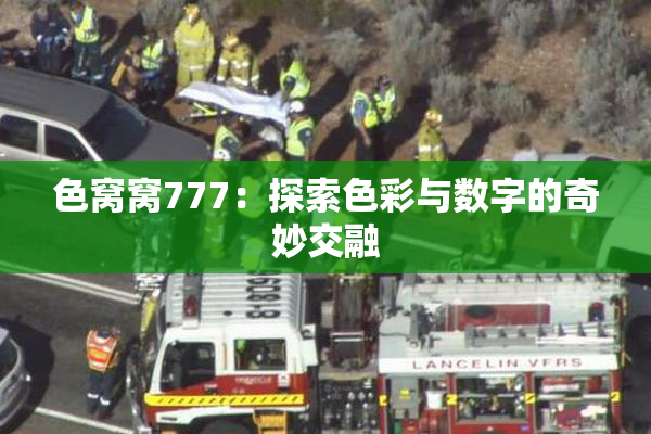 色窝窝777：探索色彩与数字的奇妙交融