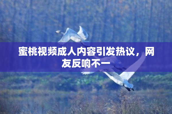 蜜桃视频成人内容引发热议，网友反响不一