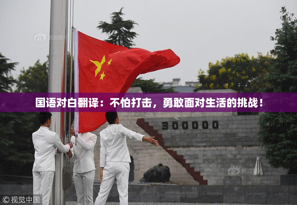 国语对白翻译：不怕打击，勇敢面对生活的挑战！