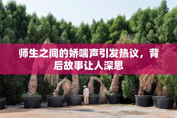 师生之间的娇喘声引发热议，背后故事让人深思