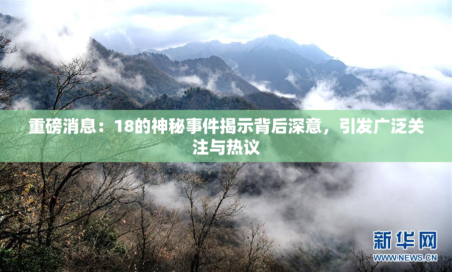 重磅消息：18的神秘事件揭示背后深意，引发广泛关注与热议