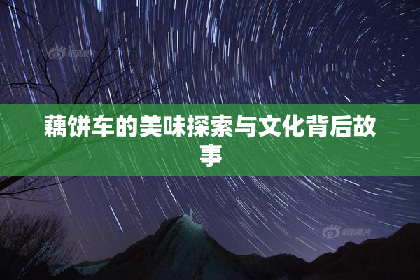 藕饼车的美味探索与文化背后故事