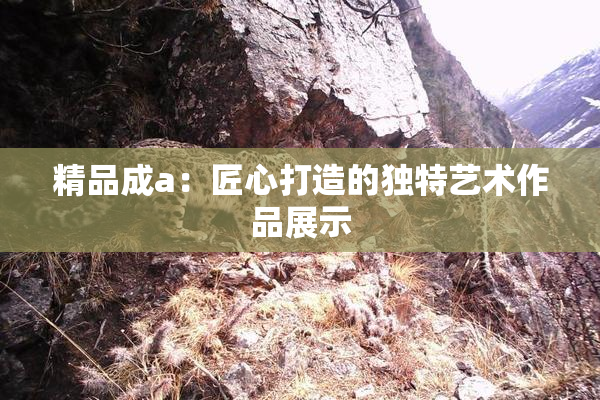 精品成a：匠心打造的独特艺术作品展示