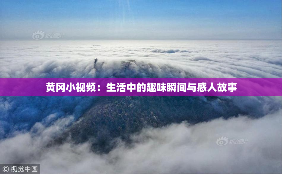 黄冈小视频：生活中的趣味瞬间与感人故事