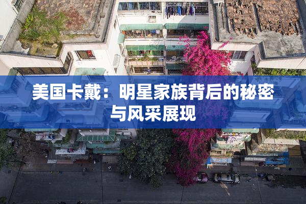 美国卡戴：明星家族背后的秘密与风采展现