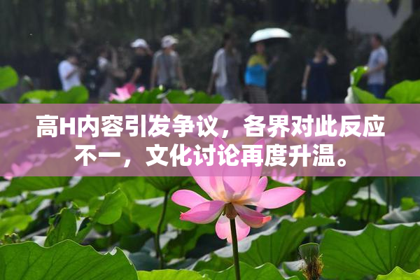 高H内容引发争议，各界对此反应不一，文化讨论再度升温。
