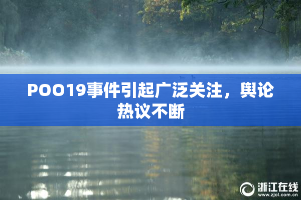 POO19事件引起广泛关注，舆论热议不断