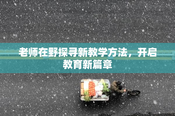 老师在野探寻新教学方法，开启教育新篇章