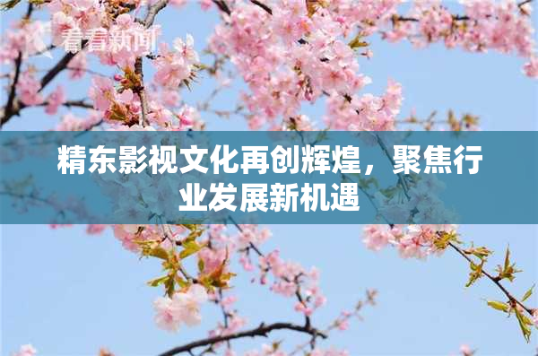 精东影视文化再创辉煌，聚焦行业发展新机遇