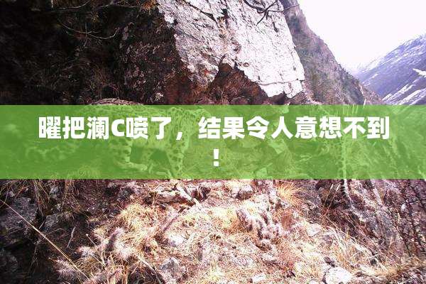 曜把澜C喷了，结果令人意想不到！