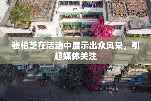 张柏芝在活动中展示出众风采，引起媒体关注