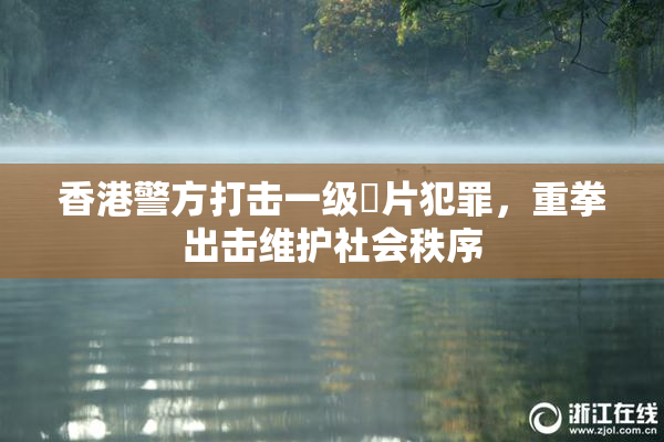香港警方打击一级婬片犯罪，重拳出击维护社会秩序