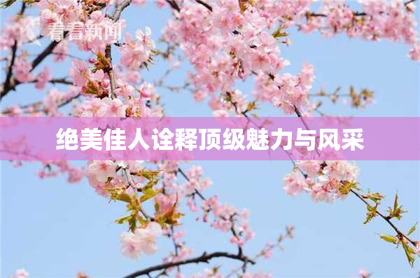 绝美佳人诠释顶级魅力与风采