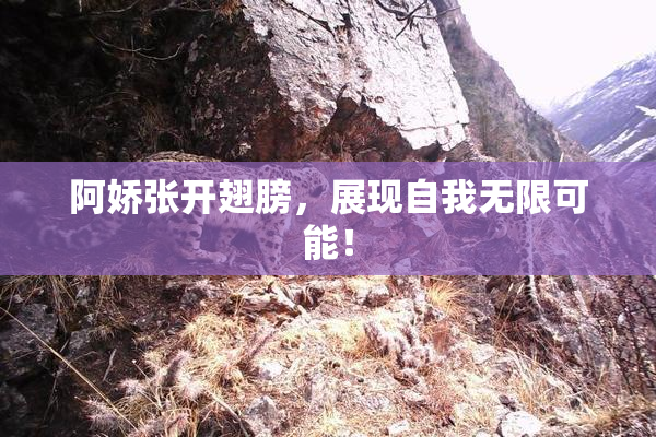 阿娇张开翅膀，展现自我无限可能！