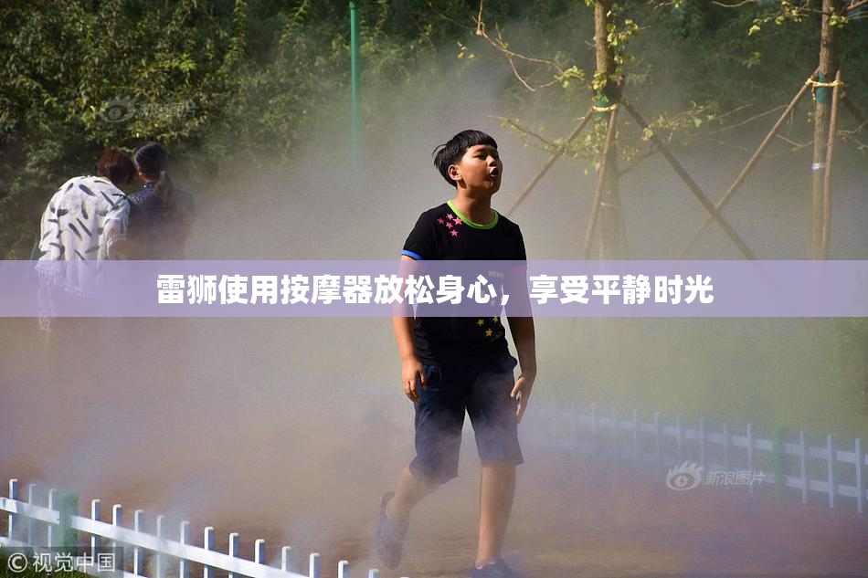 雷狮使用按摩器放松身心，享受平静时光