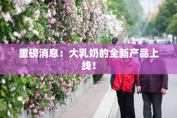 重磅消息：大乳奶的全新产品上线！