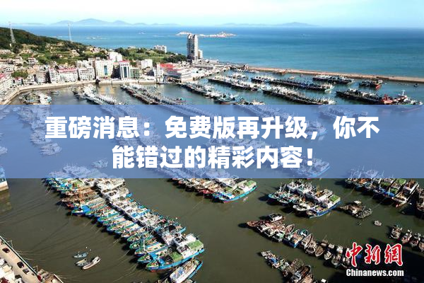 重磅消息：免费版再升级，你不能错过的精彩内容！