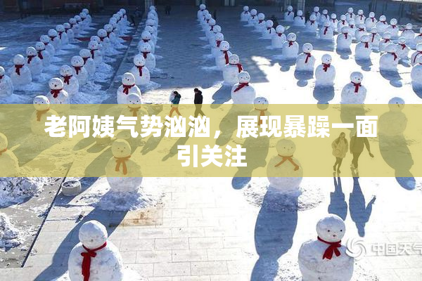 老阿姨气势汹汹，展现暴躁一面引关注