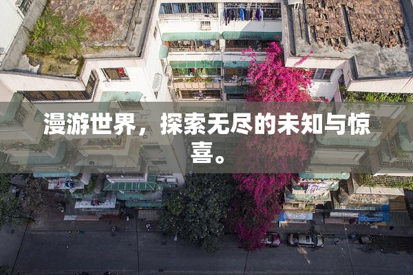 漫游世界，探索无尽的未知与惊喜。