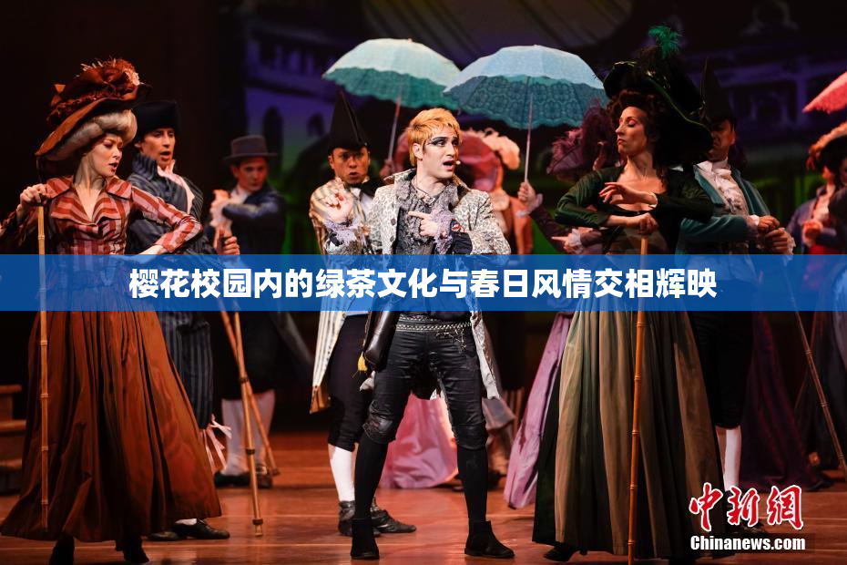 樱花校园内的绿茶文化与春日风情交相辉映
