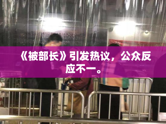 《被部长》引发热议，公众反应不一。