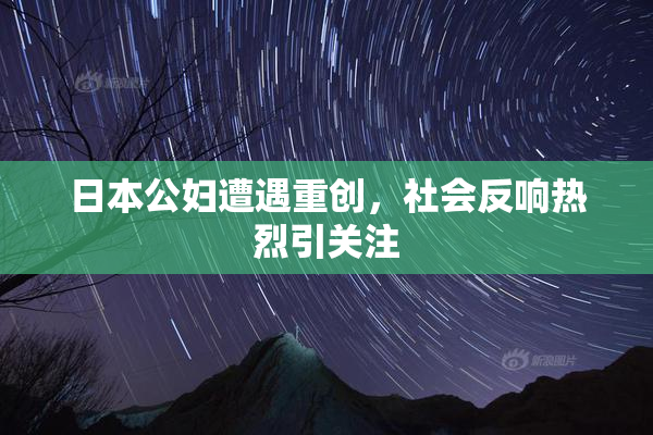 日本公妇遭遇重创，社会反响热烈引关注