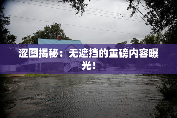涩图揭秘：无遮挡的重磅内容曝光！